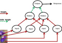 Multilayer feedforward neural network for binary classification.