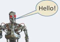 Android robot saying "hello"!