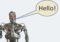 Android robot saying "hello"!